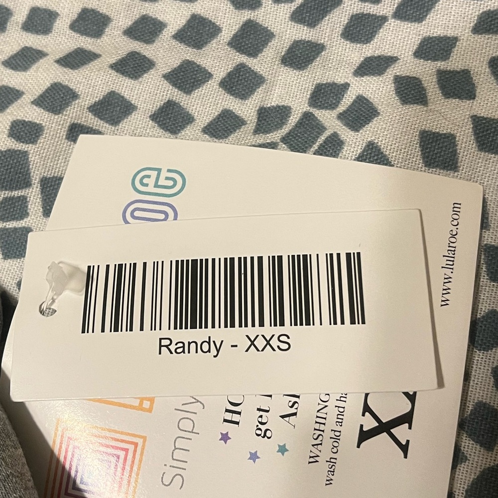 LuLaRoe Randy Printed Raglan Baseball Tee - Picture 5 of 5